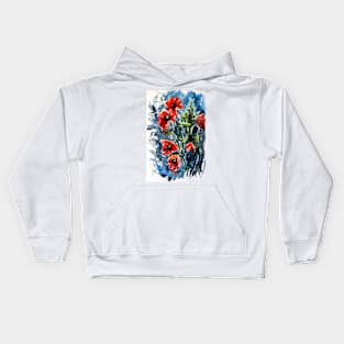 Wild poppies Kids Hoodie